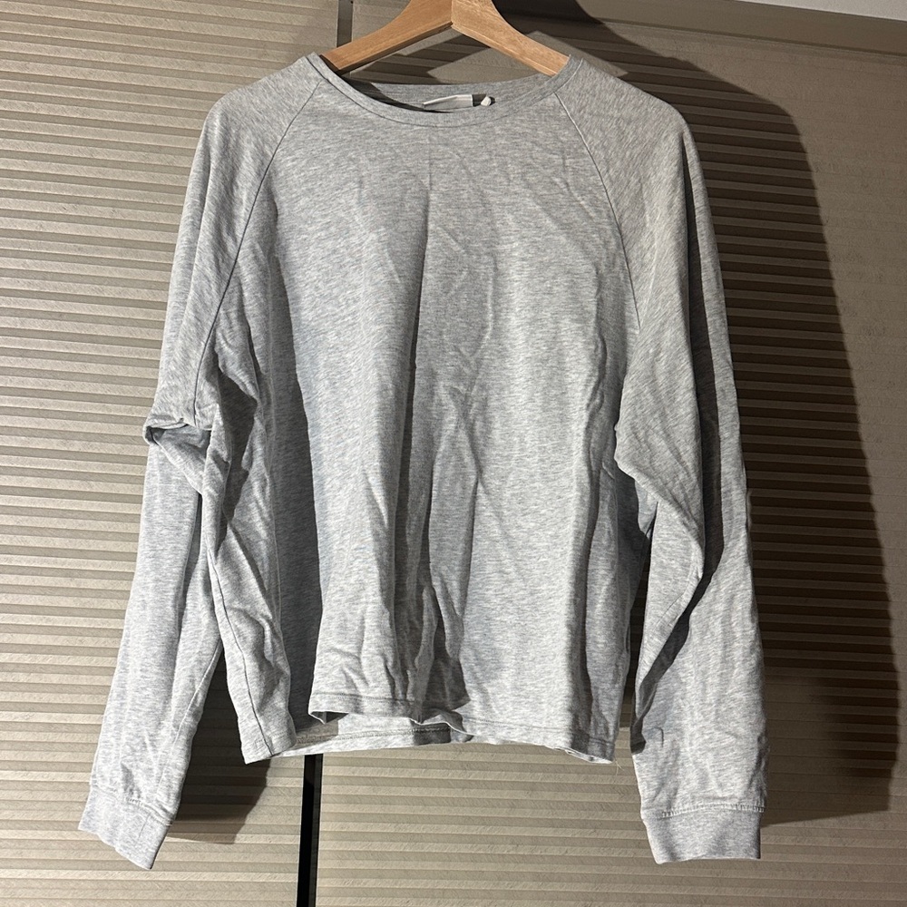 Frank & Oak Gray Long Sleeve Tee
